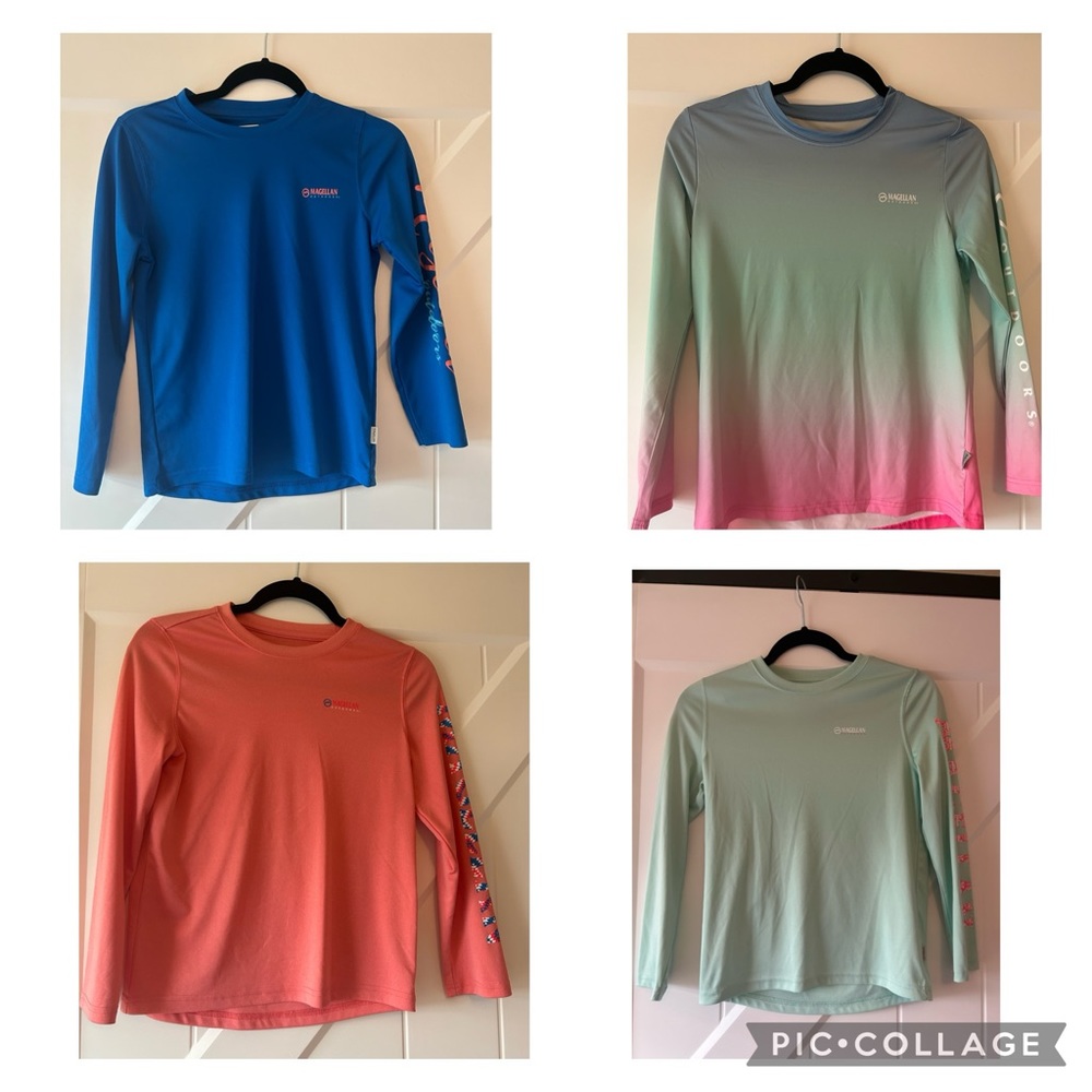 Bundle of 5, Girl’s Magellan long sleeve, Drifit shirts